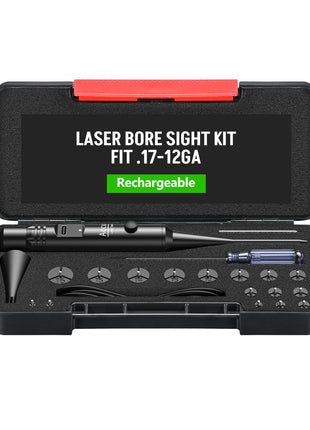 CVLIFE Rechargeable Green Laser Boresighter Kit for .17-12GA