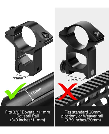 CVLIFE FoxSpook 3-9x40 Optics R4 Reticle Crosshair Scope with 11mm Fre