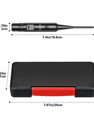 Specification of CVLIFE Rechargeable Red/Green Laser Boresighter Kit