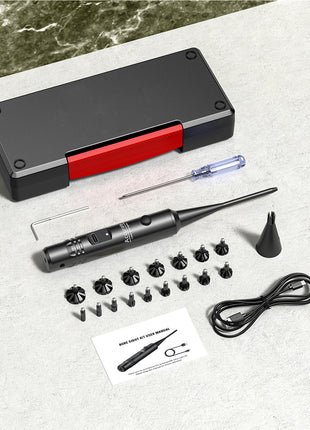 CVLIFE Rechargeable Red/Green Laser Boresighter Kit for .17-12GA