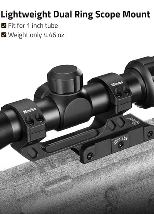 Lightweight  Dual Ring Picatinny One-Piece Scope Mount