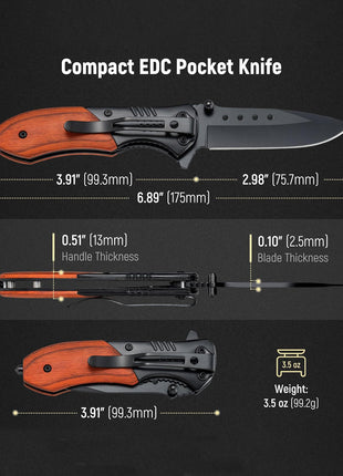 Compact CVLIFE Pocket Knife For Men