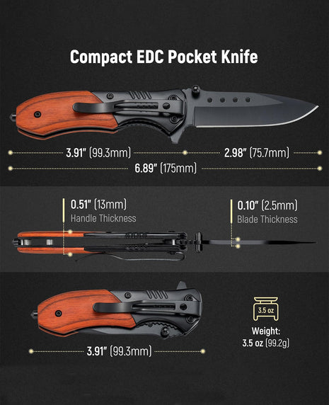 Compact CVLIFE Pocket Knife For Men