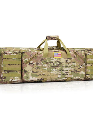 CVLIFE 36" Soft Rifle Case Tactical Double Long Gun Bag-Camo