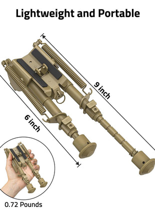 Lightweight and Portable Rifle Bipod