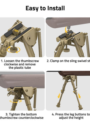 How to Install the Tactical Bipod?