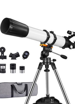 CVLIFE BearPower 90mm Aperture 800mm Professional Telescope for Adults High Powered