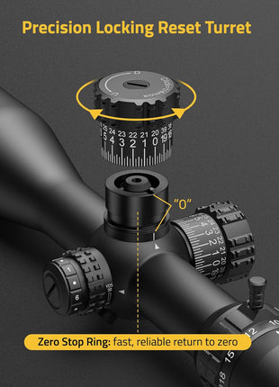 FFP rifle scope for long range shooting