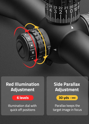 FFP rifle scope for precision shooting