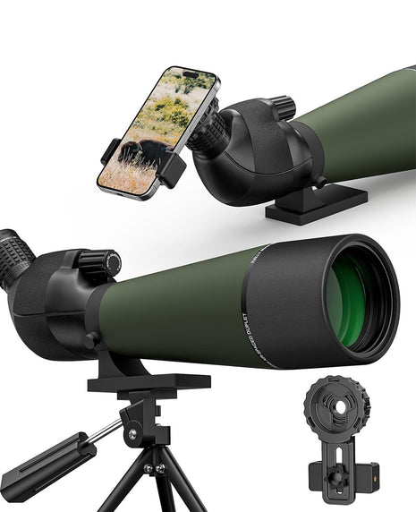 CVLIFE EagleTalon 20-60x80 Spotting Scope for Bird Watching, Target Shooting, Wildlife Viewing