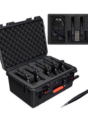 CVLIFE Gun Case TSA Approved 5 Pistol Case for Handguns