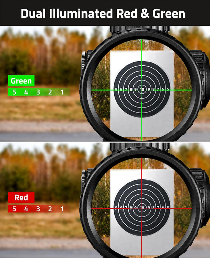 CVLIFE JackalHowl 3-9x40 AO Rifle Scope - Illuminated Mil-Dot Reticle