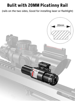 4x32 Scope Bulit with 20MM Picatinny Rail