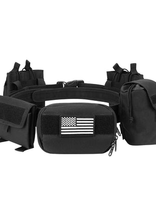 CVLIFE Men Battle Multifunctional 7 in 1 Tactical Duty Belt