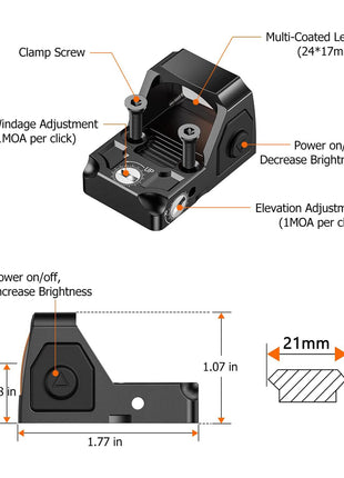 Details of Motion Awake Green Dot Sight