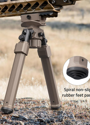 bipod with rubber feet pads