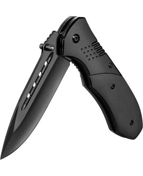 CVLIFE Pocket Folding Knife - 3.46" Sharp Blade Tactical Pocket Knife, Black