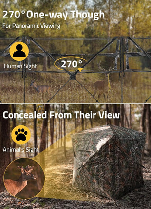 CVLIFE Portable 270 Degree Hunting Blind for Turkey Hunting