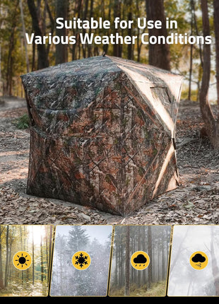 CVLIFE Portable 270 Degree Hunting Blind Suitable for Use in Various Weather Conditions