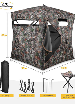 CVLIFE Portable 270 Degree Hunting Blind 