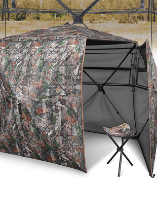 Portable hunting blinds for backpacking