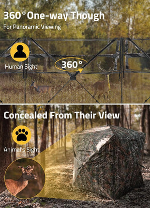 CVLIFE Portable 360 Degree Hunting Blind for Concealed Hunting