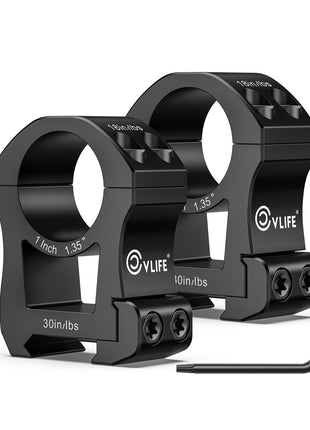 CVLIFE Precision Scope Rings Mount-1 inch Extra High