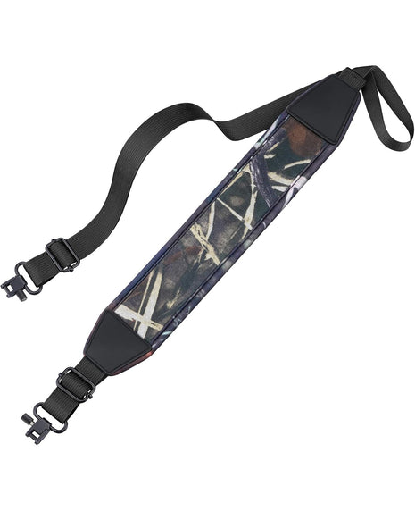 CVLIFE Two Point Rifle Sling with Wide Neoprene Padded - Black