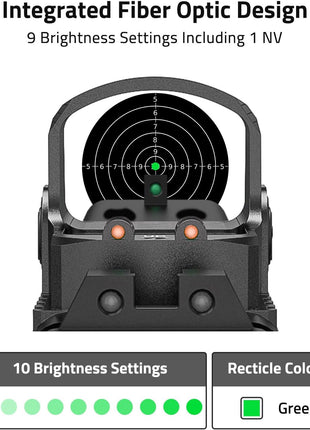 The Green Dot Sight Intergrated Fiber Optic Design