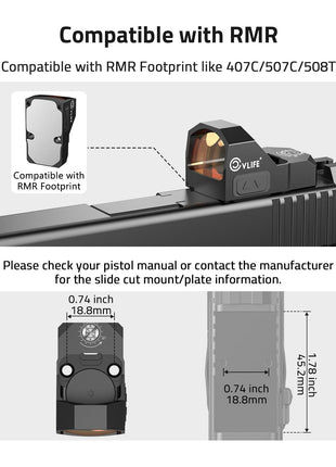 red dot compatible with RMR