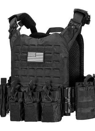 CVLIFE Adjustable Shoulder Pad and Belt Tactical Vest