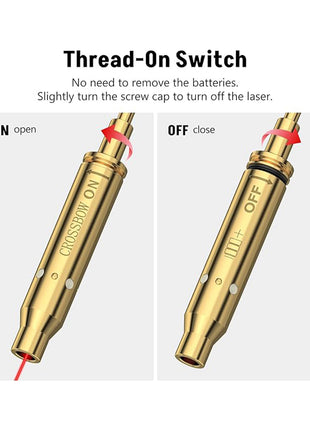 CVLIFE Crossbow Laser Bore Sight with On/Off Switch