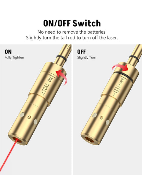 on/off switch bore sighter