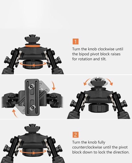 Bípode táctico CVLIFE compatible con bípode Mlok