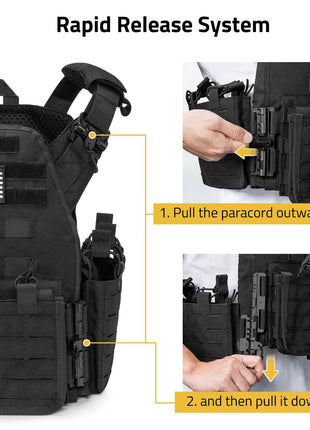 CVLIFE Tactical Vest Quickly Release Airsoft Vest