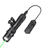 CVLIFE Tactical Flashlight 1900 Lumens Green Laser Light Combo for M-Rail