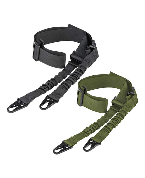 2 Packs Black and Green 2 Point Sling